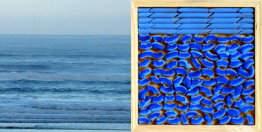 (l) j newton . pacific ocean @ newport / (r) j newton . macaroni seascape 2009